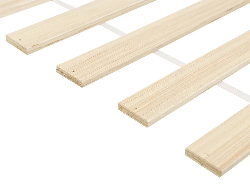 Bed with 2 Drawers OLENDON Pine Wood White 140 x 200 cm (EU Double)_956274