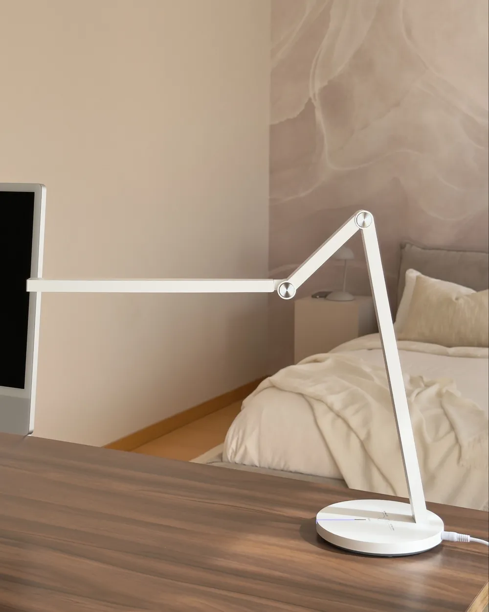 LED Desk Lamp DORADO with Dimmer Metal White_1024200