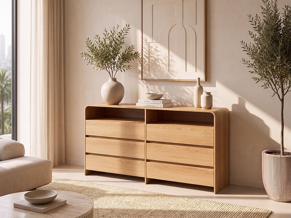 Kommode DELORAINE Lysebrun
