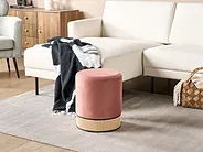 Pouffe YANKTON Velvet Pink_1154213