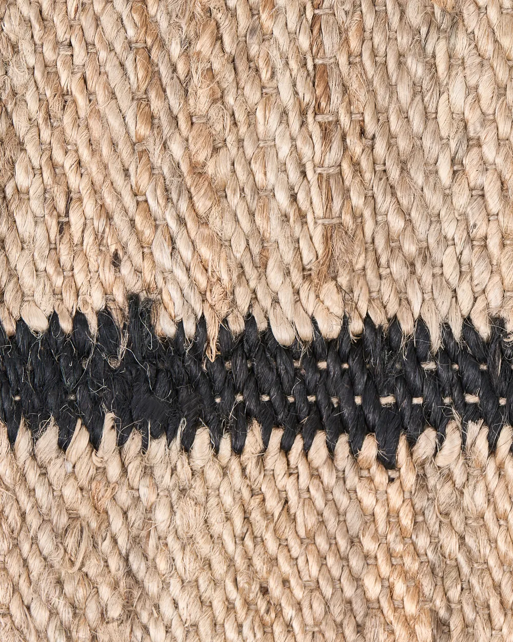 Rug GONDIA Black/ Beige 80 x 300 cm Jute_1040361