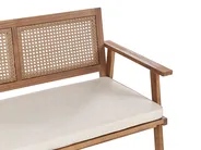 Garden Lounge Set with Table 4 Seater ARENELLA Certified Acacia Wood Light Beige_928383