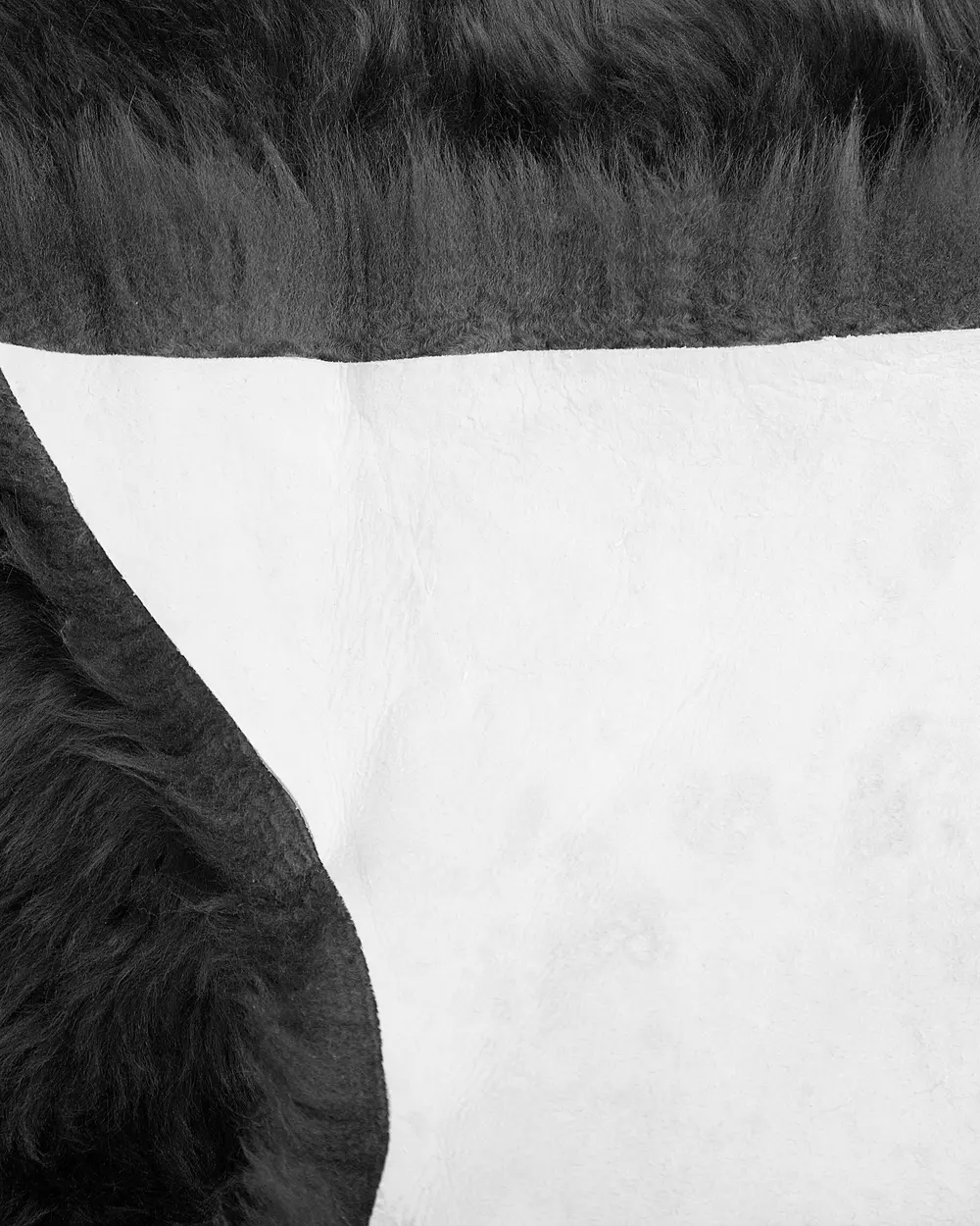 Fårskinnsmatta ULURU Svart 65 x 110 cm_704773
