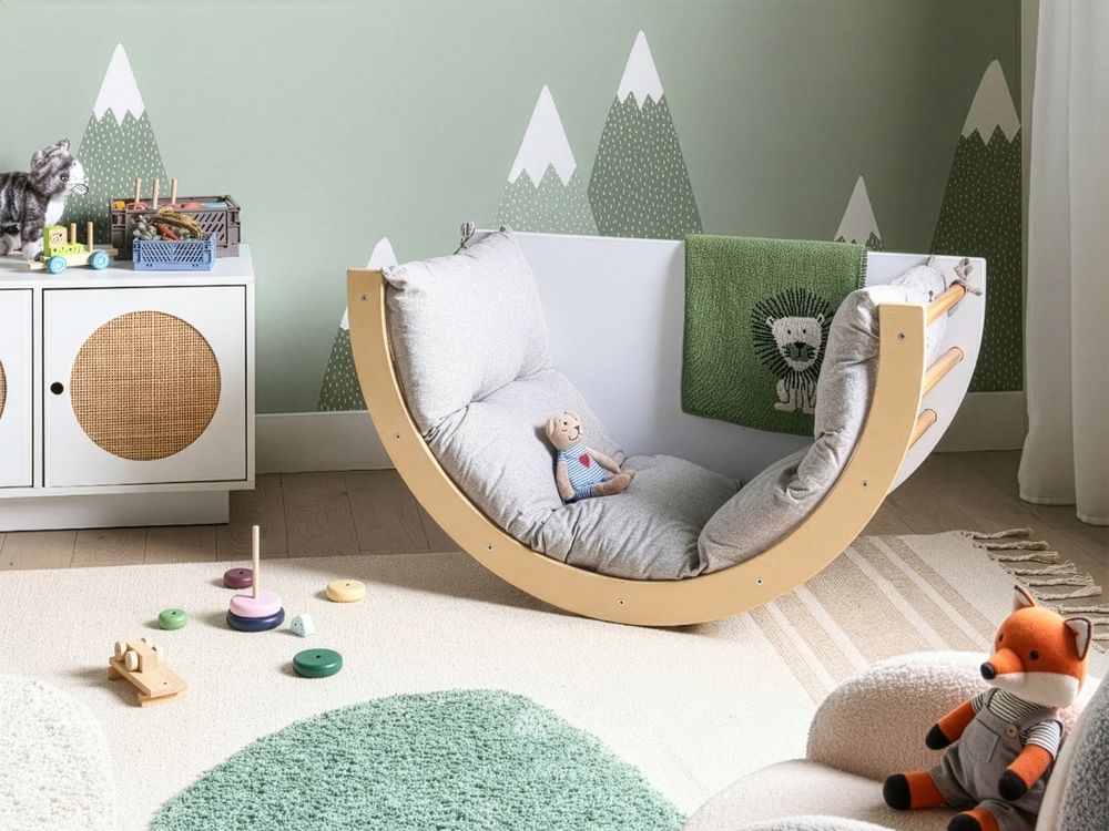 Flerfunksjonell klatrebue NIMBIN Furutre Lysebrun Montessori