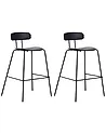 Baarituolisetti 2 kpl SIBLEY Musta