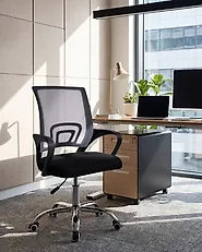 Office Chair SOLID Black/ White_1175646