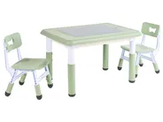 Kids Table with Chairs BONDO Green_1124385