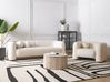 Living Room Set 4 Seater LEIREN Boucle White