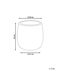 Plant Pot LIVADIA 39 cm Olive Green_871624