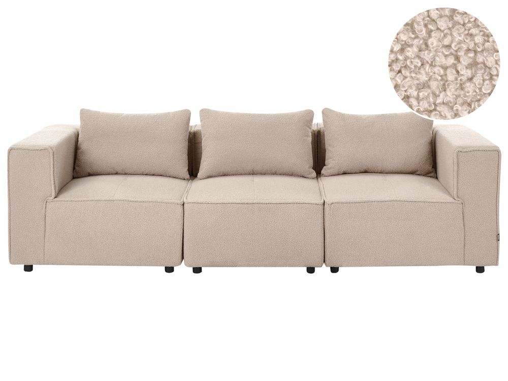 Modulsofa 3-seter AXEBO Bouclé Beige