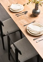 Extending Dining Table BRONSON Dark Brown 140/180 cm 90 cm_1063870