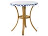 Bistro Table RIFREDDO 70 cm 70 cm Tempered Glass Blue