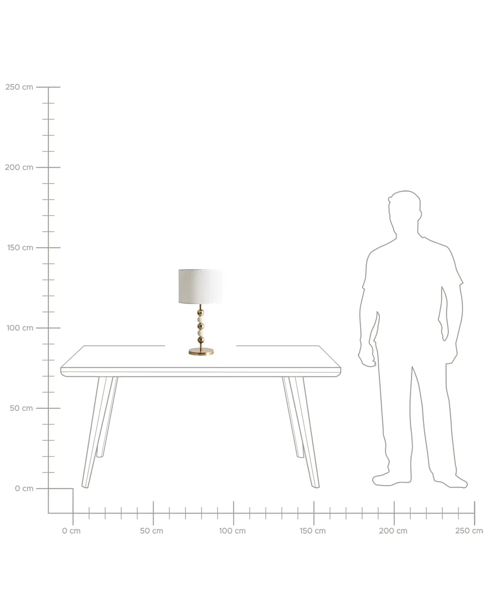 Table Lamp LOKY Metal Brass/Beige_1024728