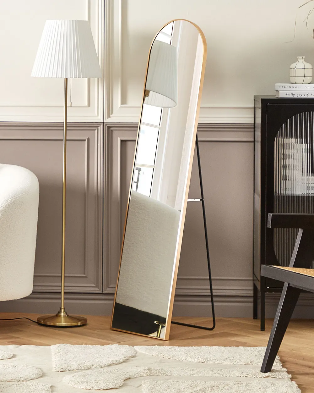 Standing Mirror BAGNOLET 150 cm Metal Gold
