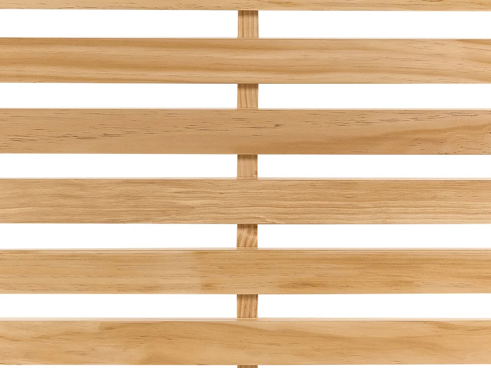 Bed Pine Wood CARNAC 180 x 200 cm (EU Super King) Light Brown_879610