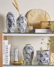 Blomvas MUTILENE 25 cm Stengods Vit_810764
