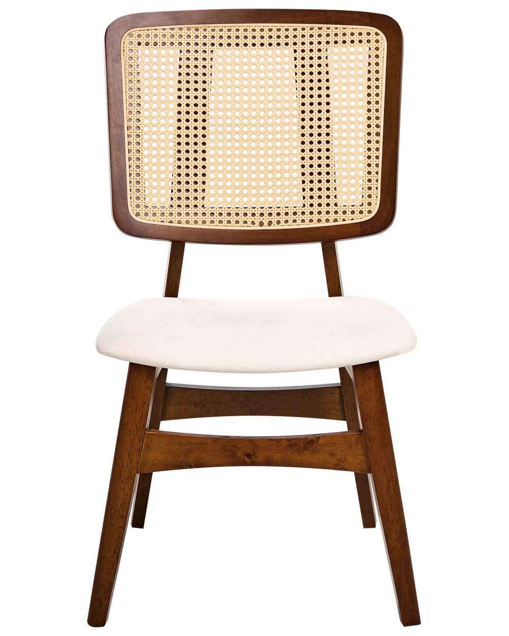 Set of 2 Dining Chairs ALCOVA Wood Brown_1010408