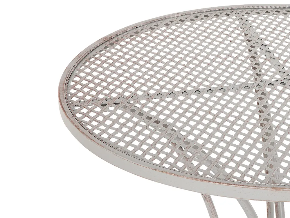 Bistro Table CILENTO 71 cm 71 cm Metal Grey_763379