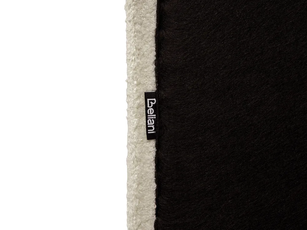 Bed Boucle LUNAN 160 x 200 cm (EU King Size) Beige_960724