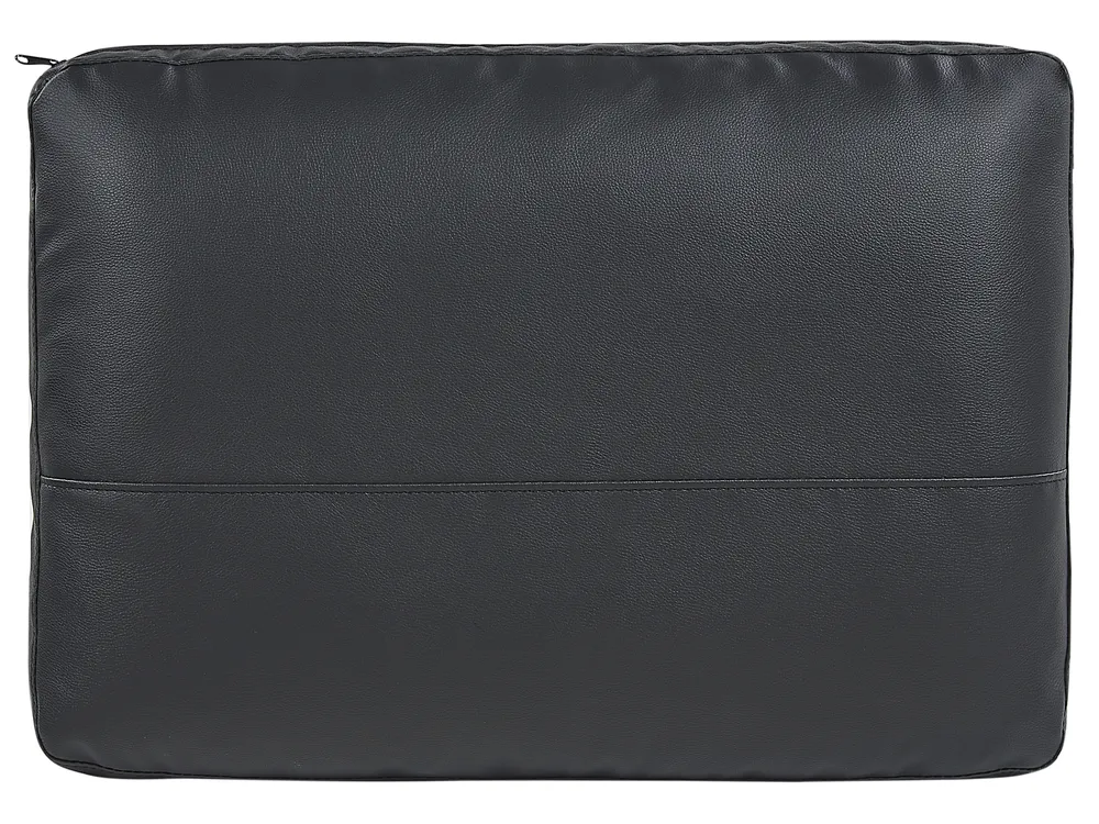 Sofa 2 Seater SOVIK Faux Leather Black_891889