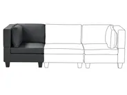 Hörnmodul UNSTAD Konstläder Svart_936619