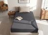Fitted Sheet HOFUF 90 x 200 cm Cotton Black