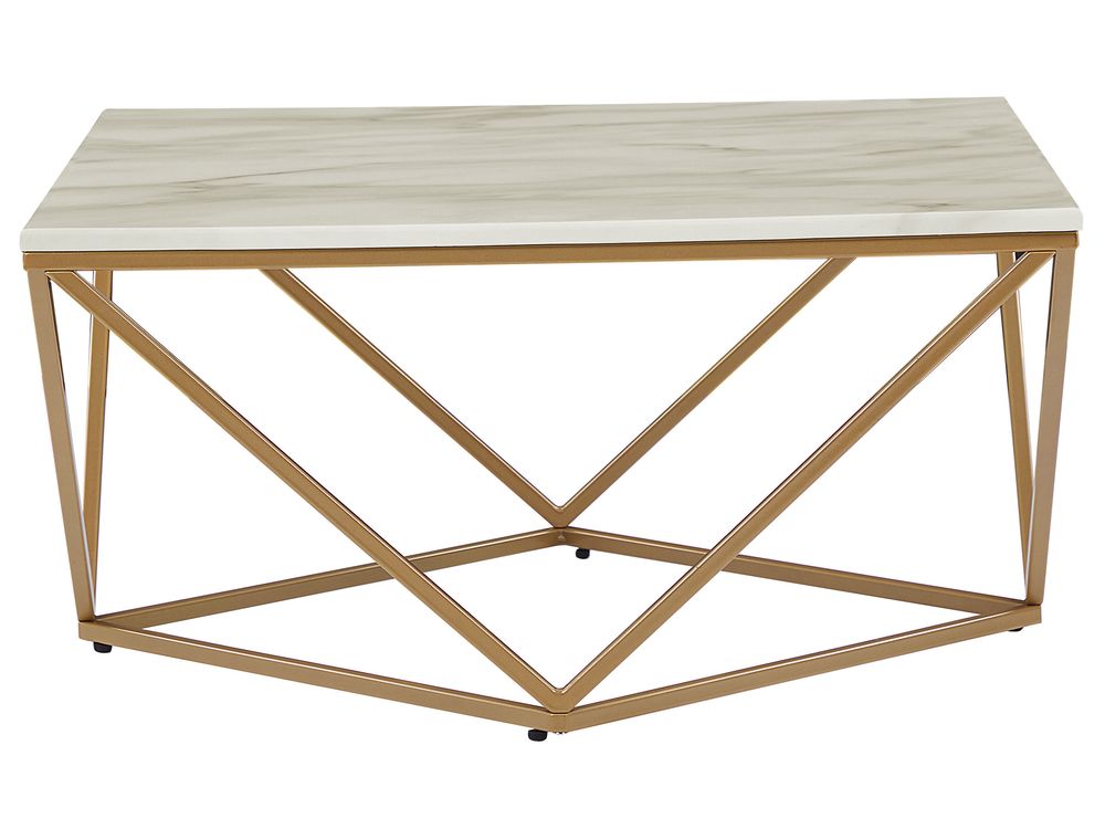 Coffee Table MALIBU Marble/ Gold