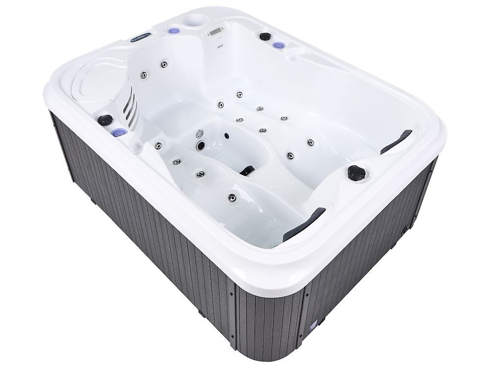 Outdoor Hot Tub with LED MUCURCA Grey