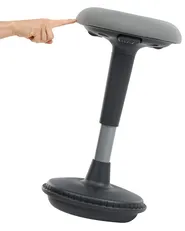 Wobble Stool ESTELL Fabric Grey_1109996