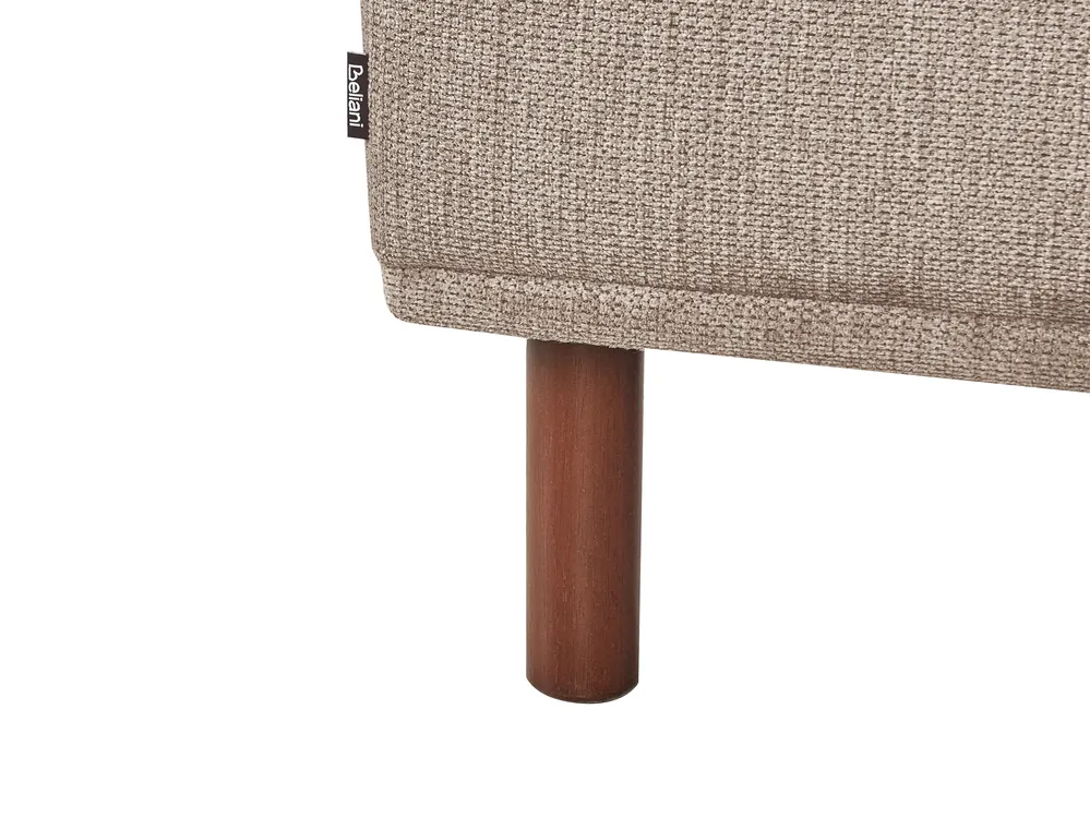 Corner Sofa 3 Seater HOLT Fabric Taupe Left Hand_959200