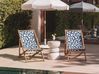 Set of 2 Sun Lounger Replacement Fabrics ANZIO/AVELLINO 113 x 44 cm Black