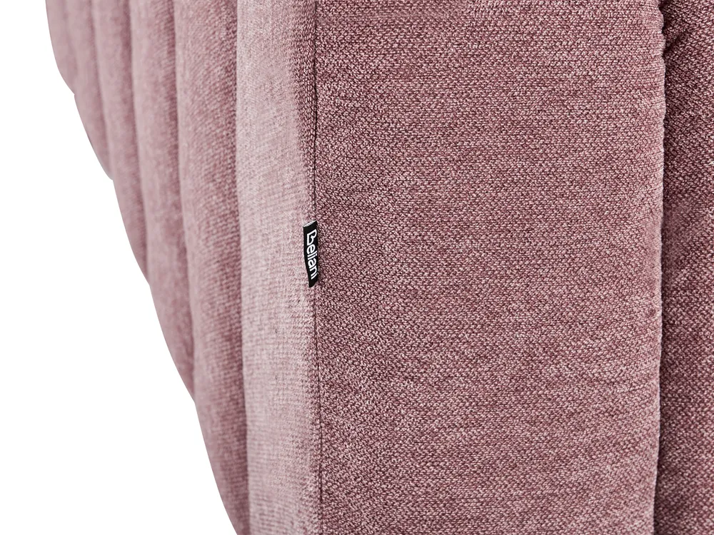 Left-Hand Chaise Longue LANNILS Fabric Pink_942005