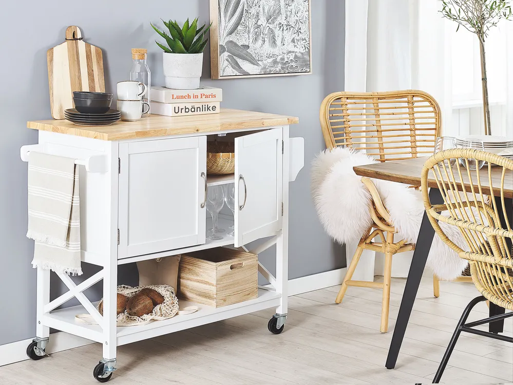 Kitchen Trolley MELE White