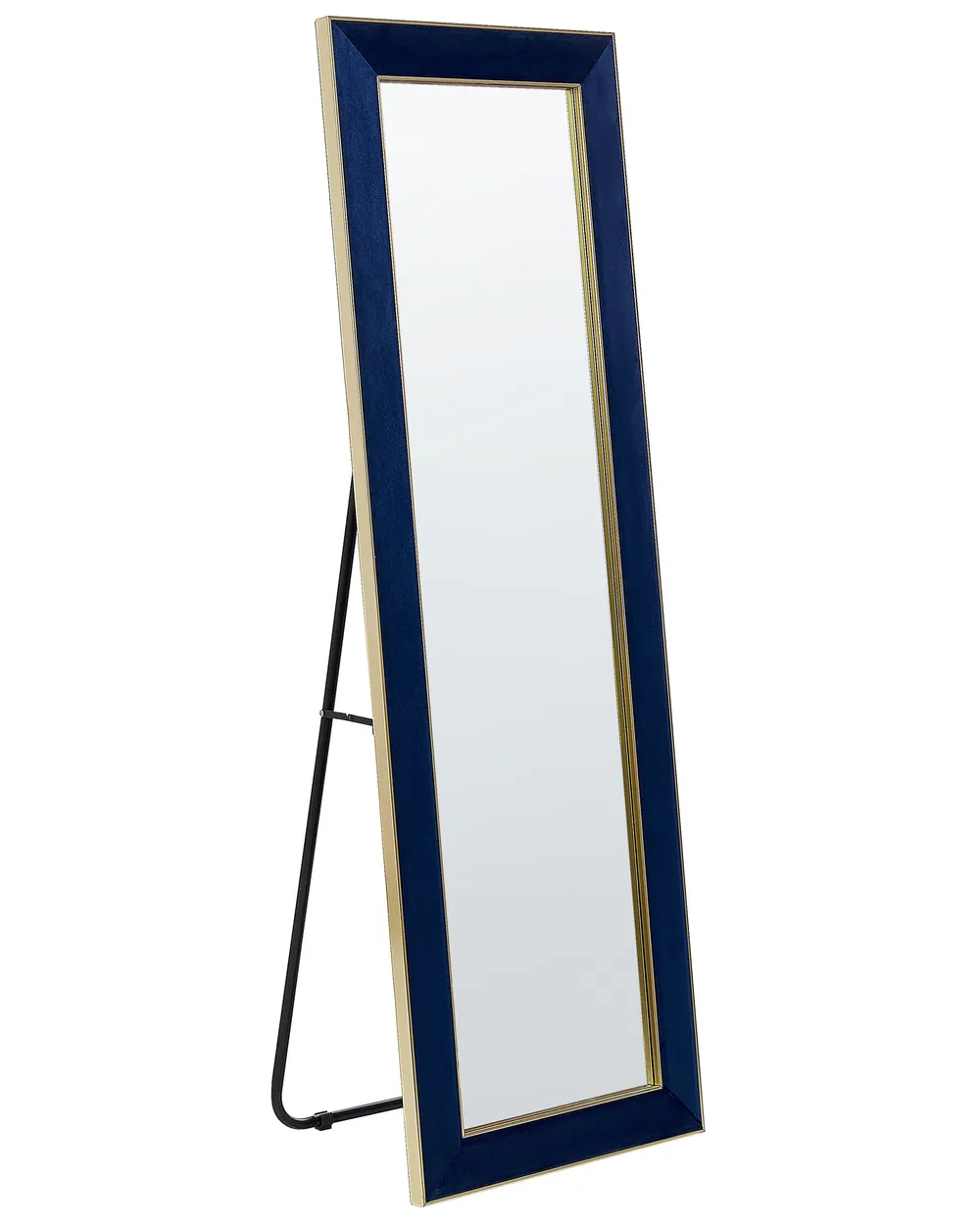Standing Mirror LAUTREC 150 cm Velvet Navy Blue_904012