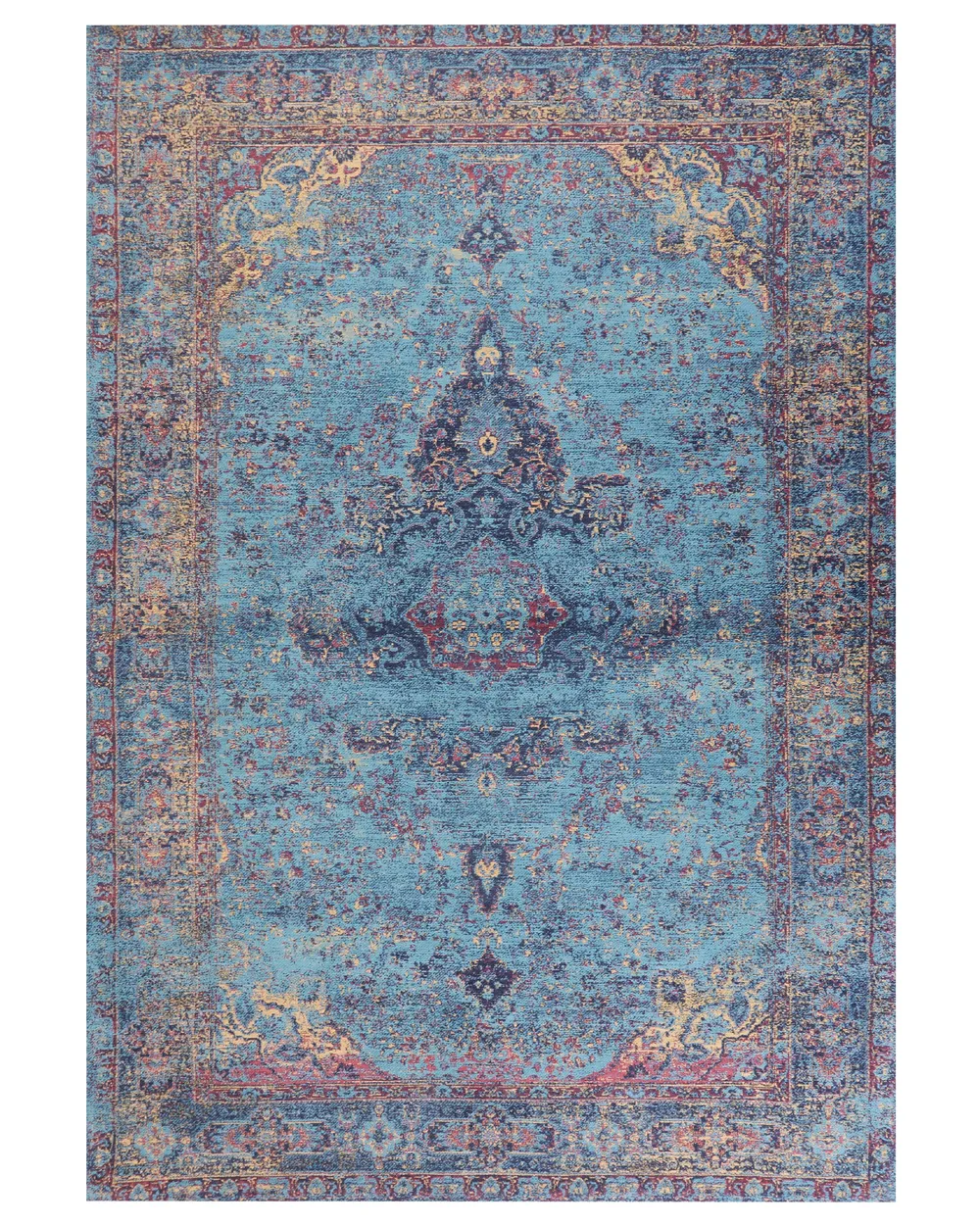 Cotton Area Rug Blue KANSU Various Sizes