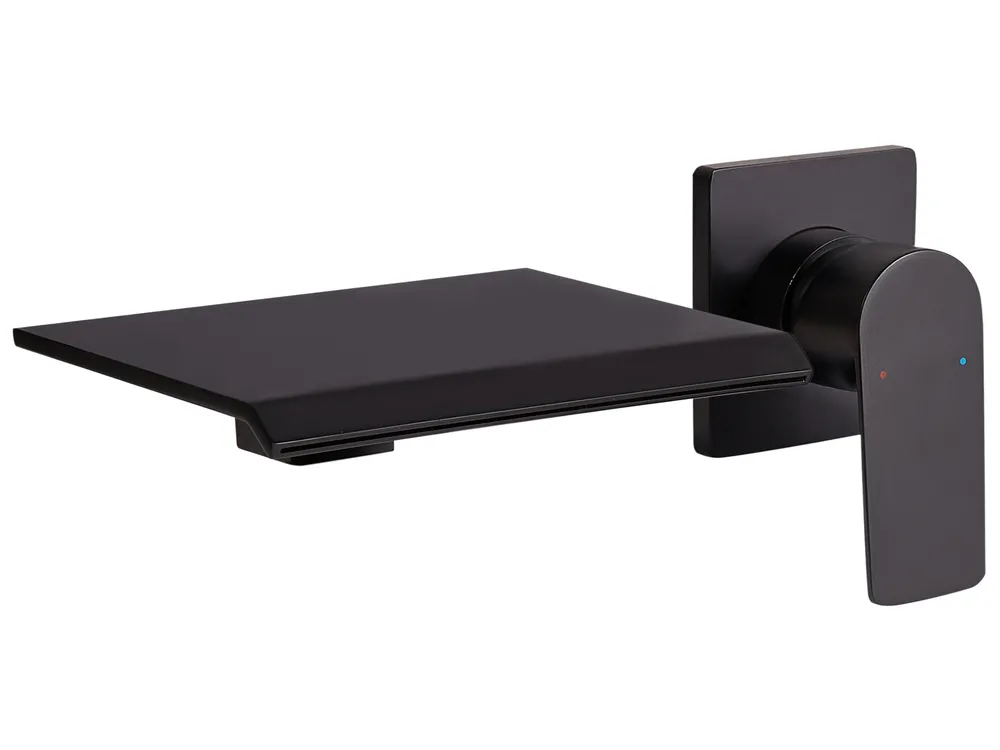 Wall Mounted Basin Mixer Tap APONWAO Brass Black