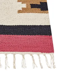 Rug GARNI Multicolour 200 x 300 cm Kilim Cotton_870148
