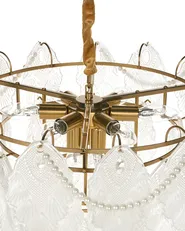 Chandelier ACARIGUA Glass Brass_1005564