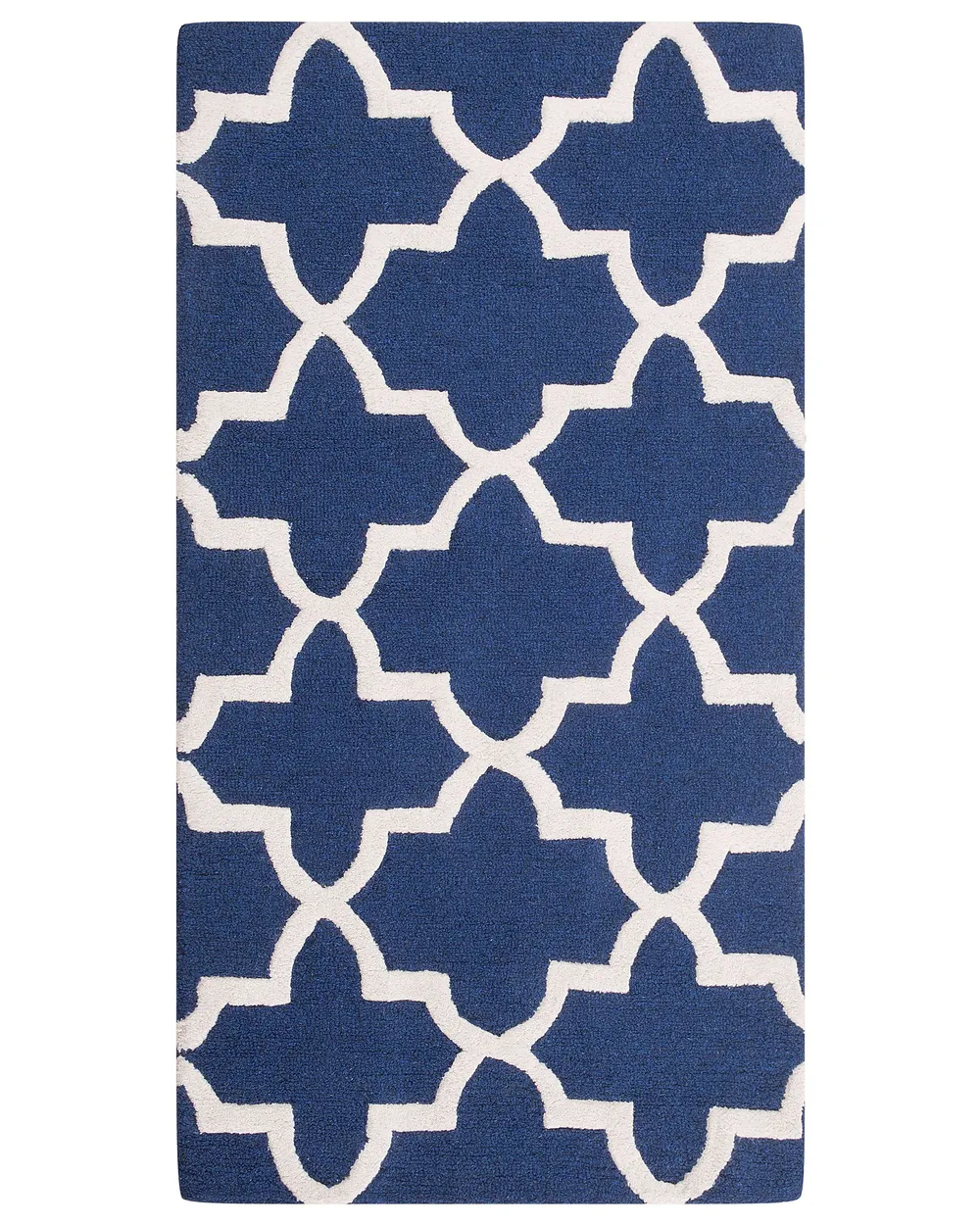 Rug SILVAN Navy Blue 80 x 150 cm Wool