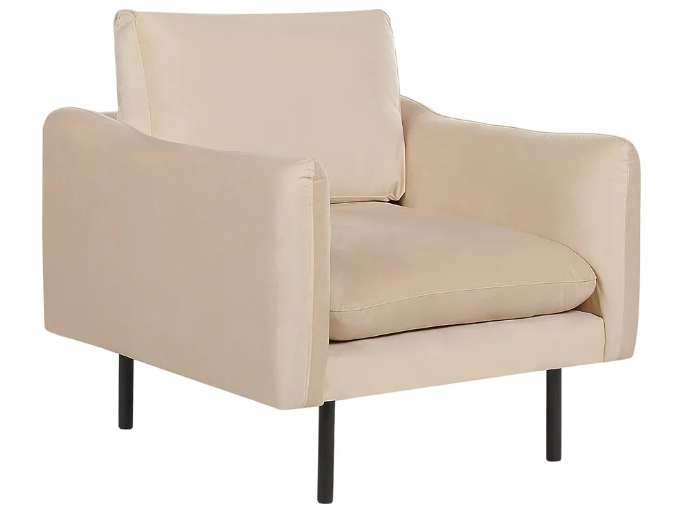 Living Room Set 4 Seater VINTERBRO Velvet Beige_897465