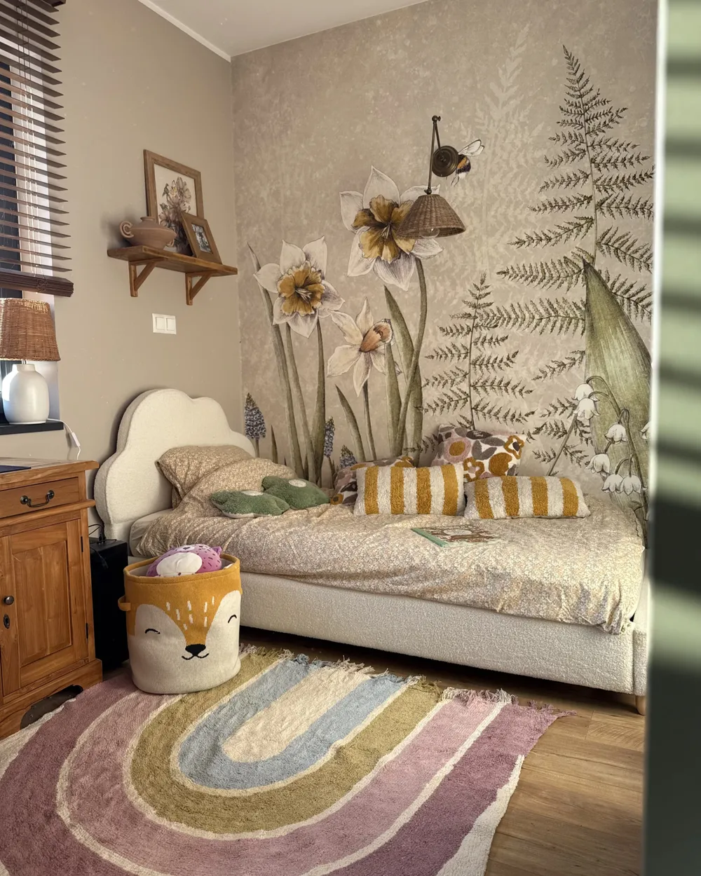 Kids Bed Cloud Boucle BELLEVUE 90 x 200 cm (EU Single) Off-White_1022249