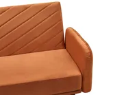 Bäddsoffa 3-sits SENJA Sammet Orange_787342