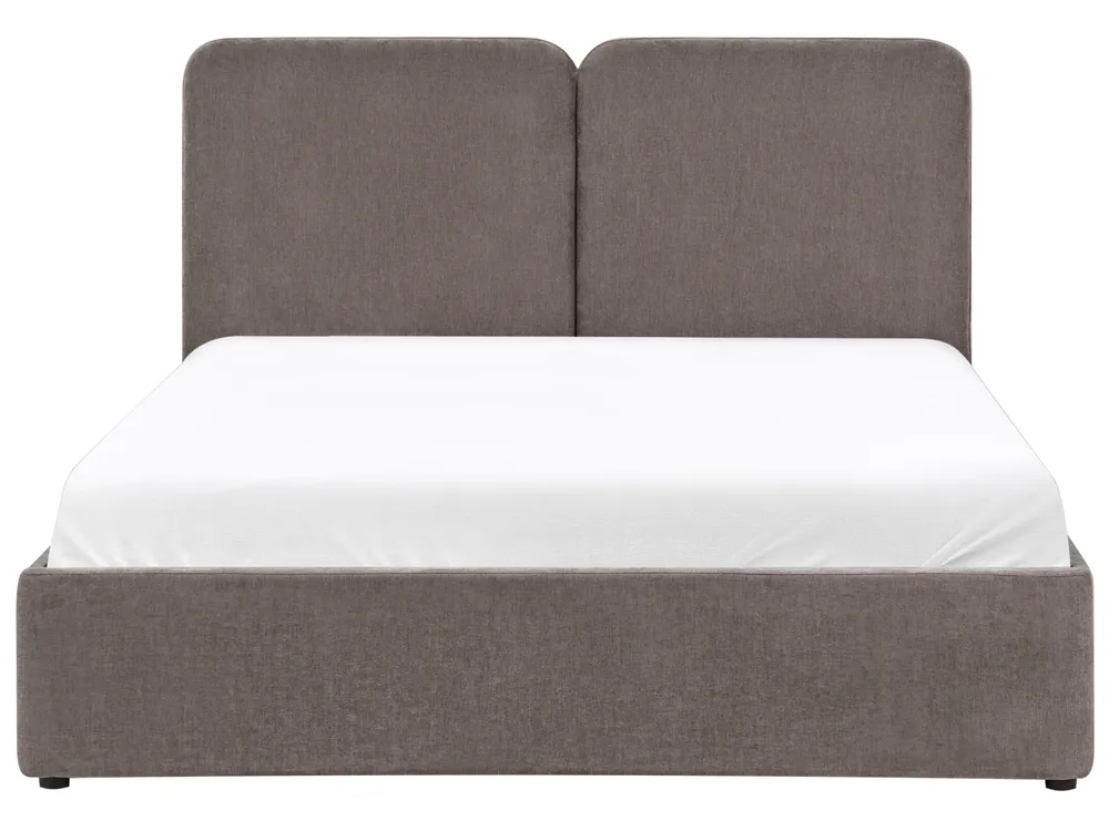 Ottoman Bed ARBOIS Chenille Taupe 160 x 200 cm (EU King Size)_1023120
