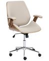 Office Chair BENDRA Faux Leather Taupe