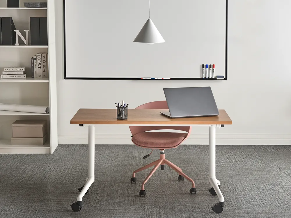 Foldable Office Desk CAVI 120 cm 60 cm Brown