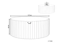 Coffee Table POZZA 117 cm 117 cm Grey_1024444