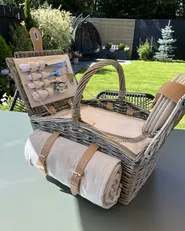 Picnic Basket CANELE Wicker Brown_870780