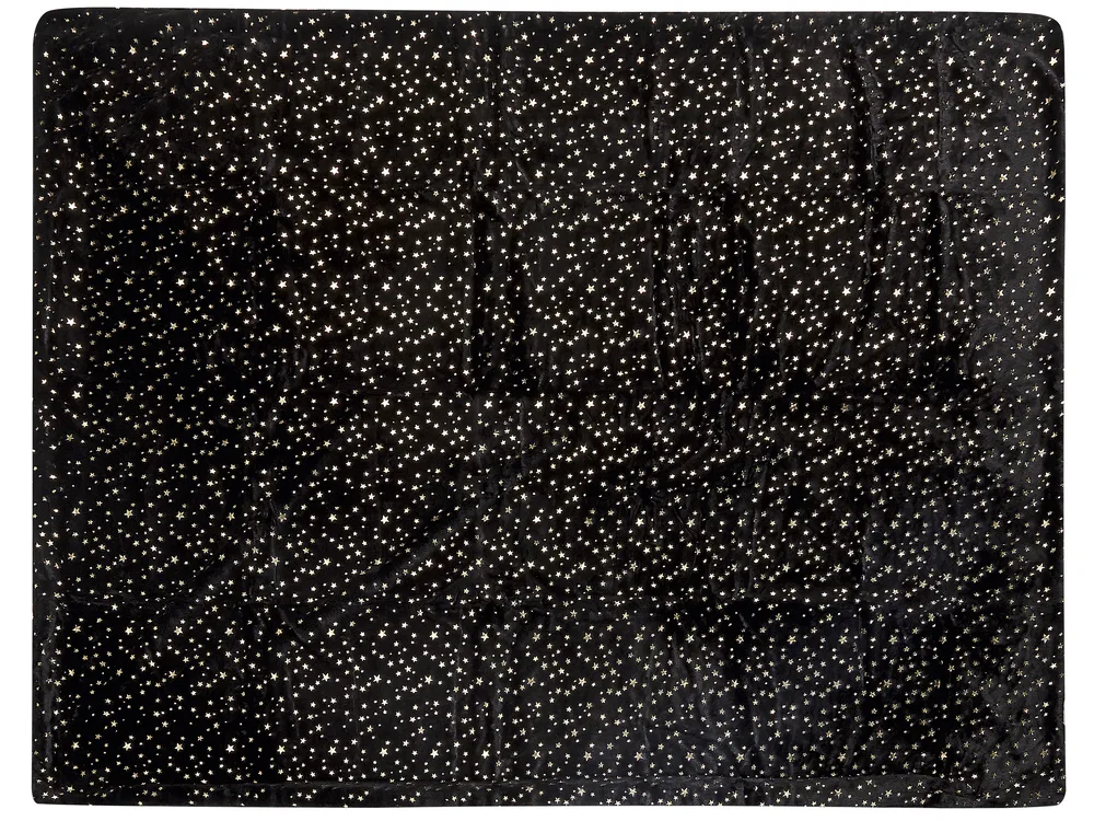 Pläd ALAZEYA 150 x 200 cm Svart_820194