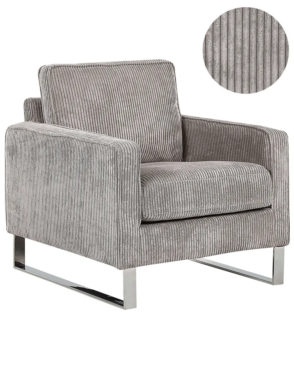 Armchair VIND Corduroy Light Grey