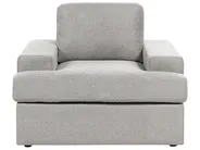 Living Room Set 4 Seater ALLA Fabric Light Grey_893886